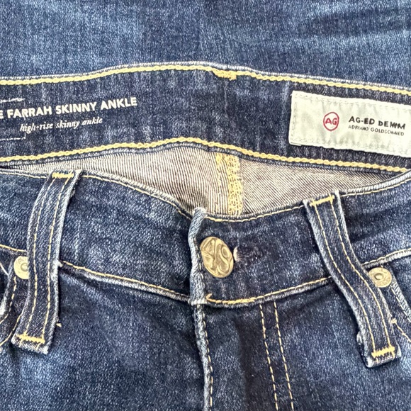 Ag Adriano Goldschmied The Farrah Skinny Ankle - High Rise Jeans Size 25 - Picture 6 of 9